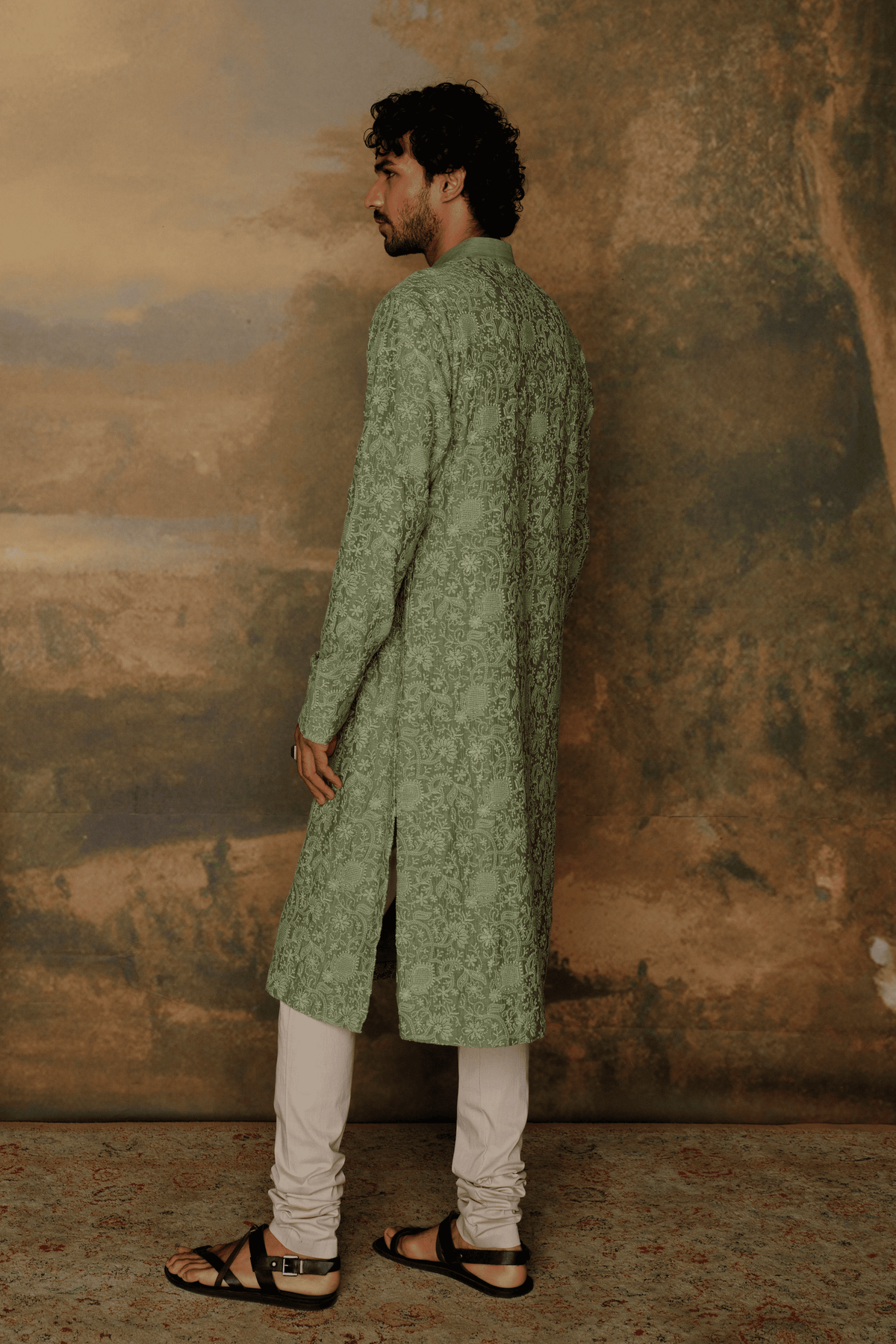 Green Kurta Set
