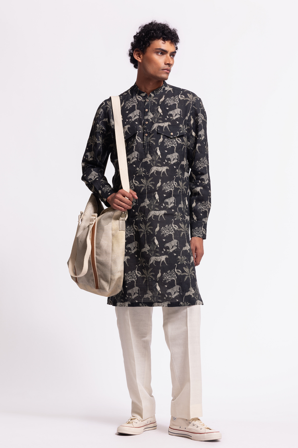 Wild Printed Short Kurta With Pocket