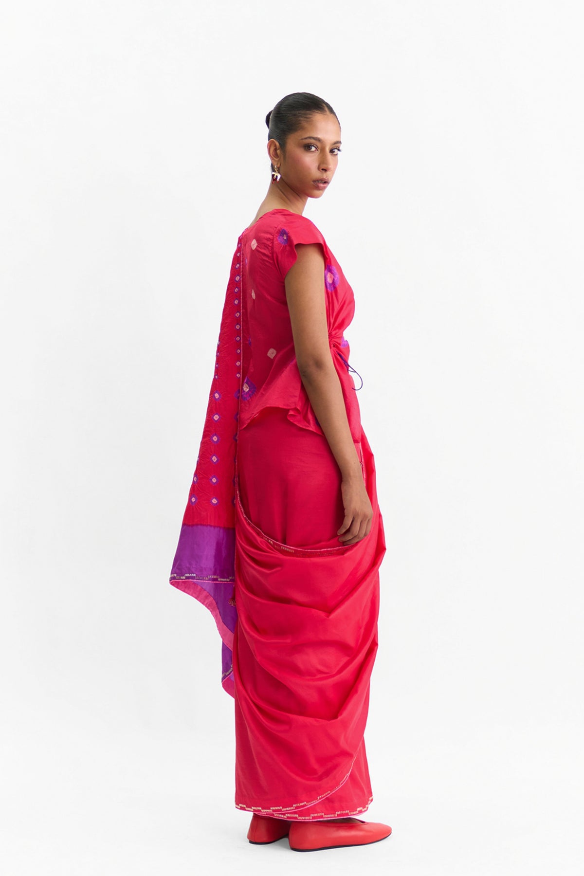 Nova Tomato Saree