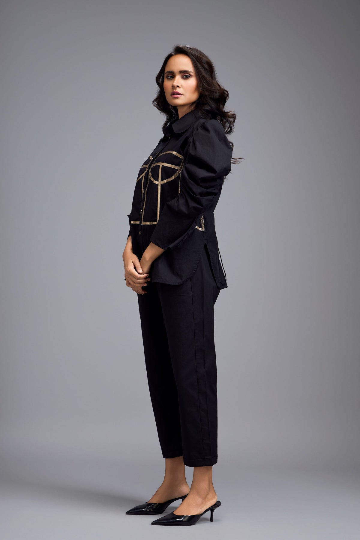 Eclipse Puff Slevees Shirt