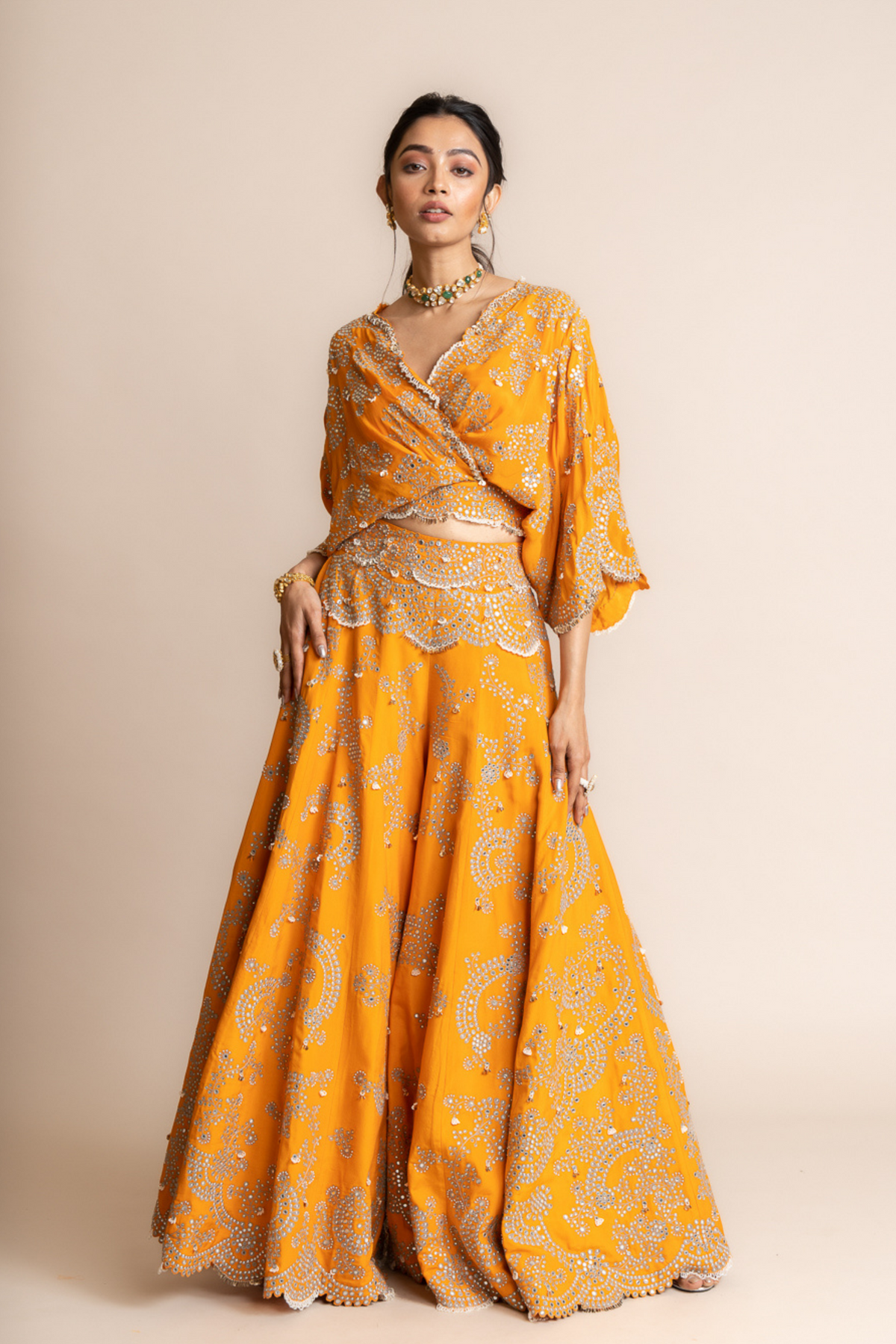 Kaftan Top &amp; Pants Set