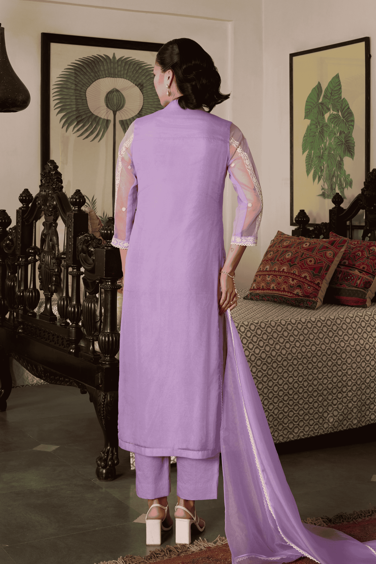 Lavendar Kurta Set