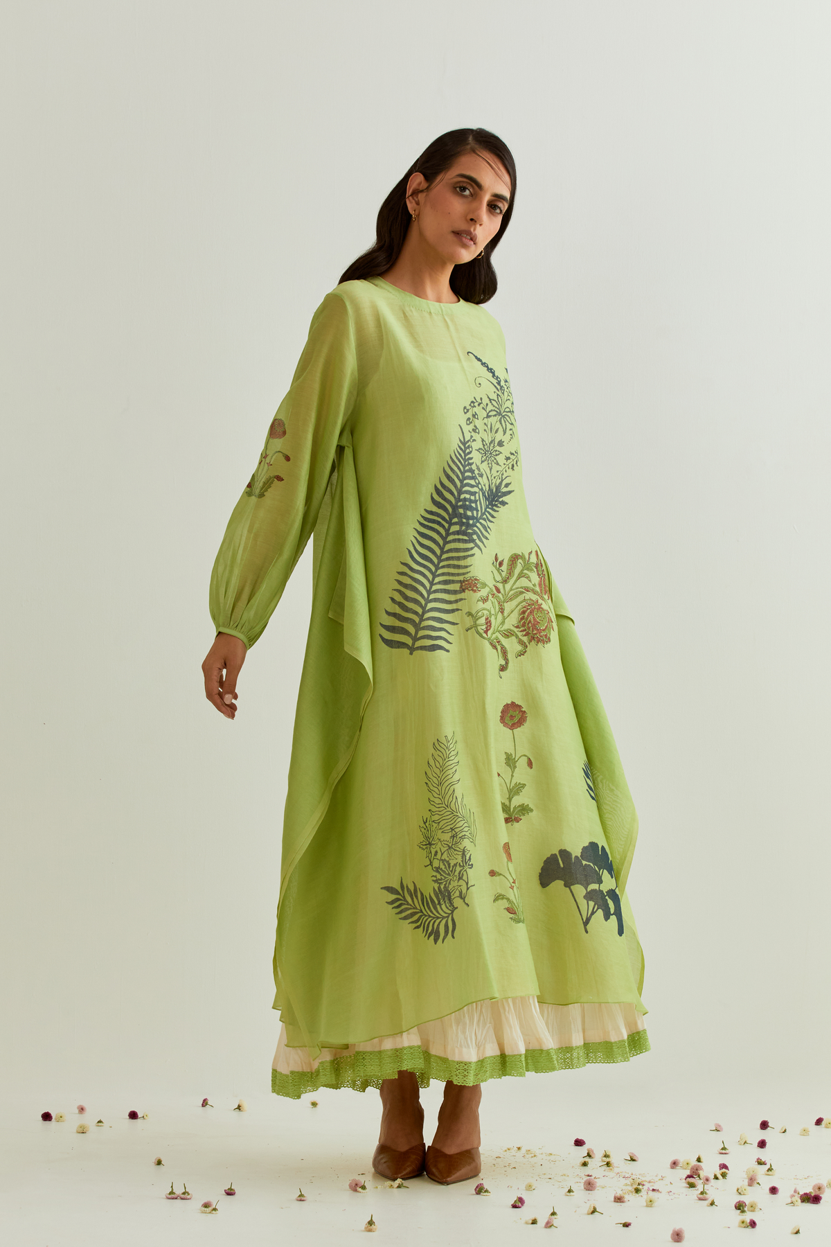 Tota Green Kurta Set