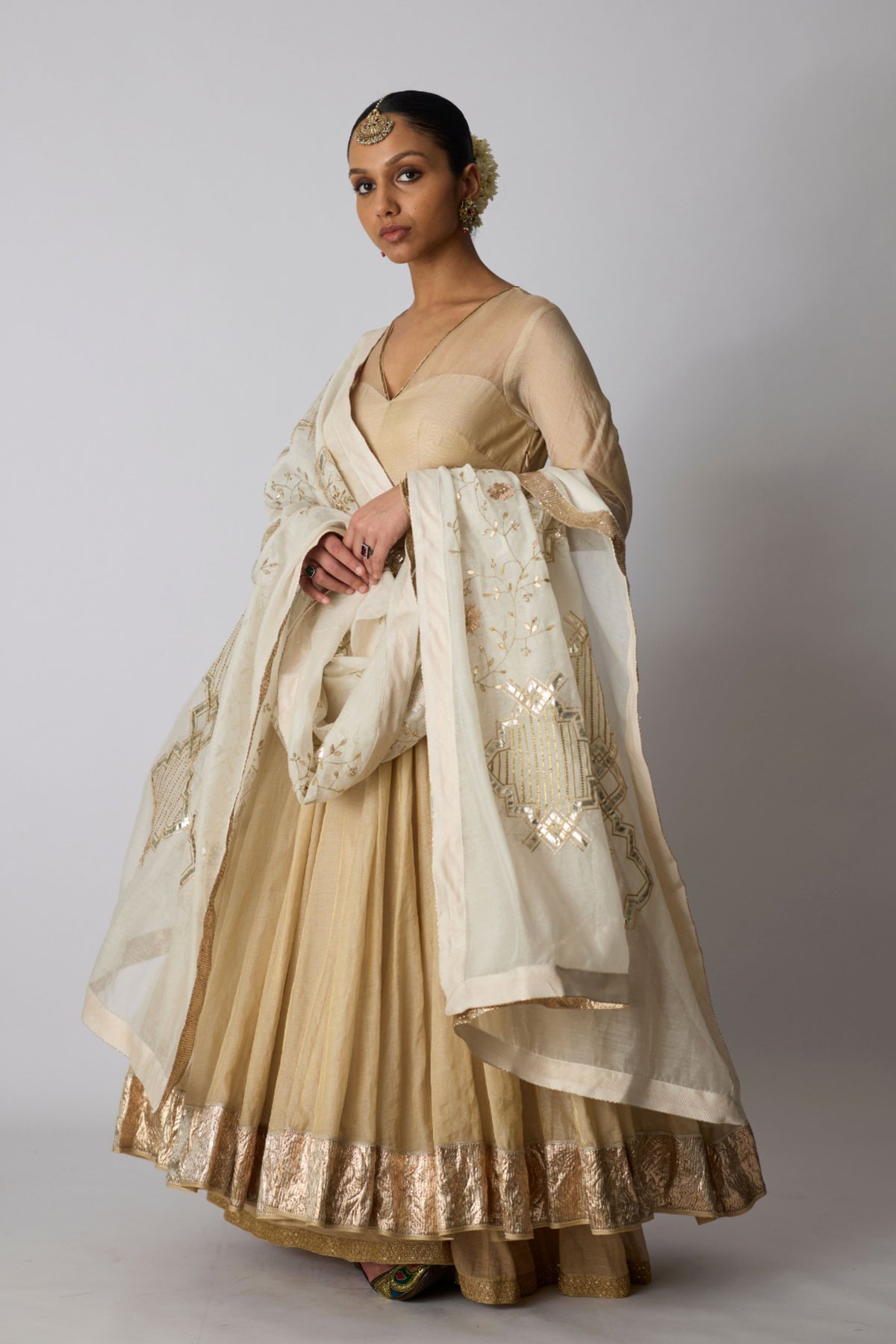 Tulsi Anarkali Set