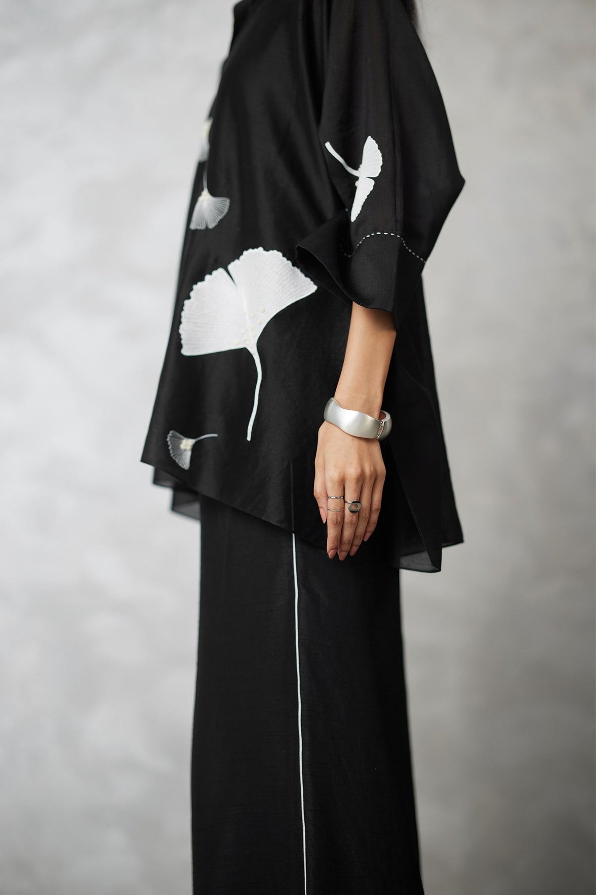 Black Ginkgo Co-ord Set