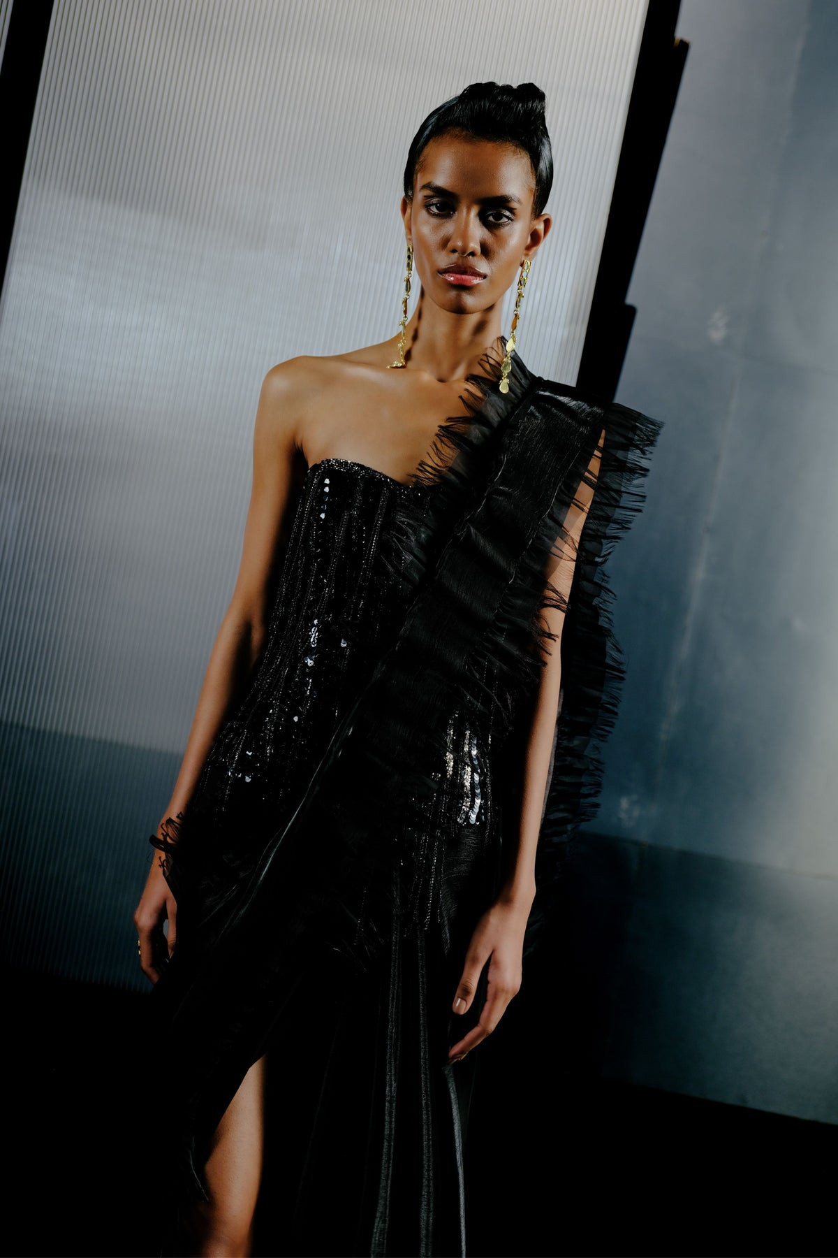 Textured Sequin Corset