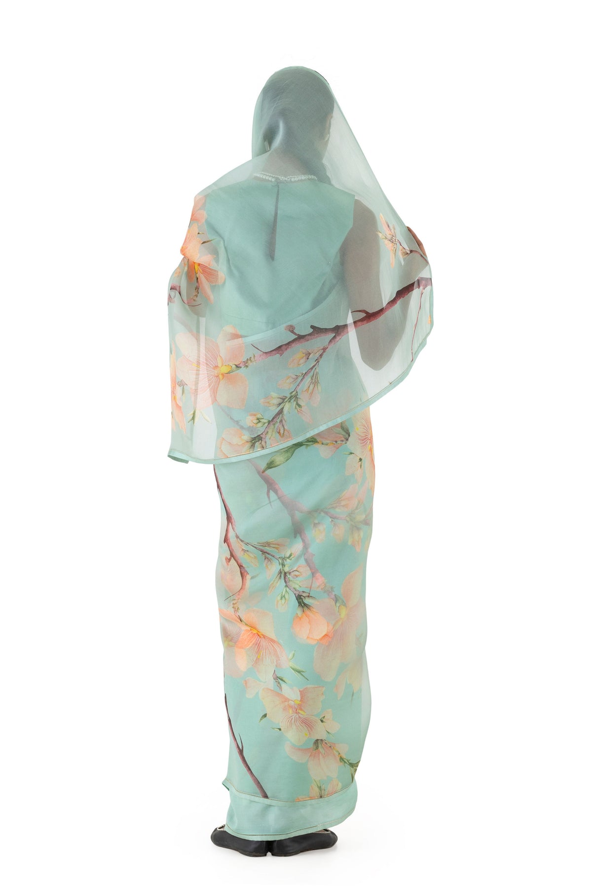 Agati Pale Blue Saree