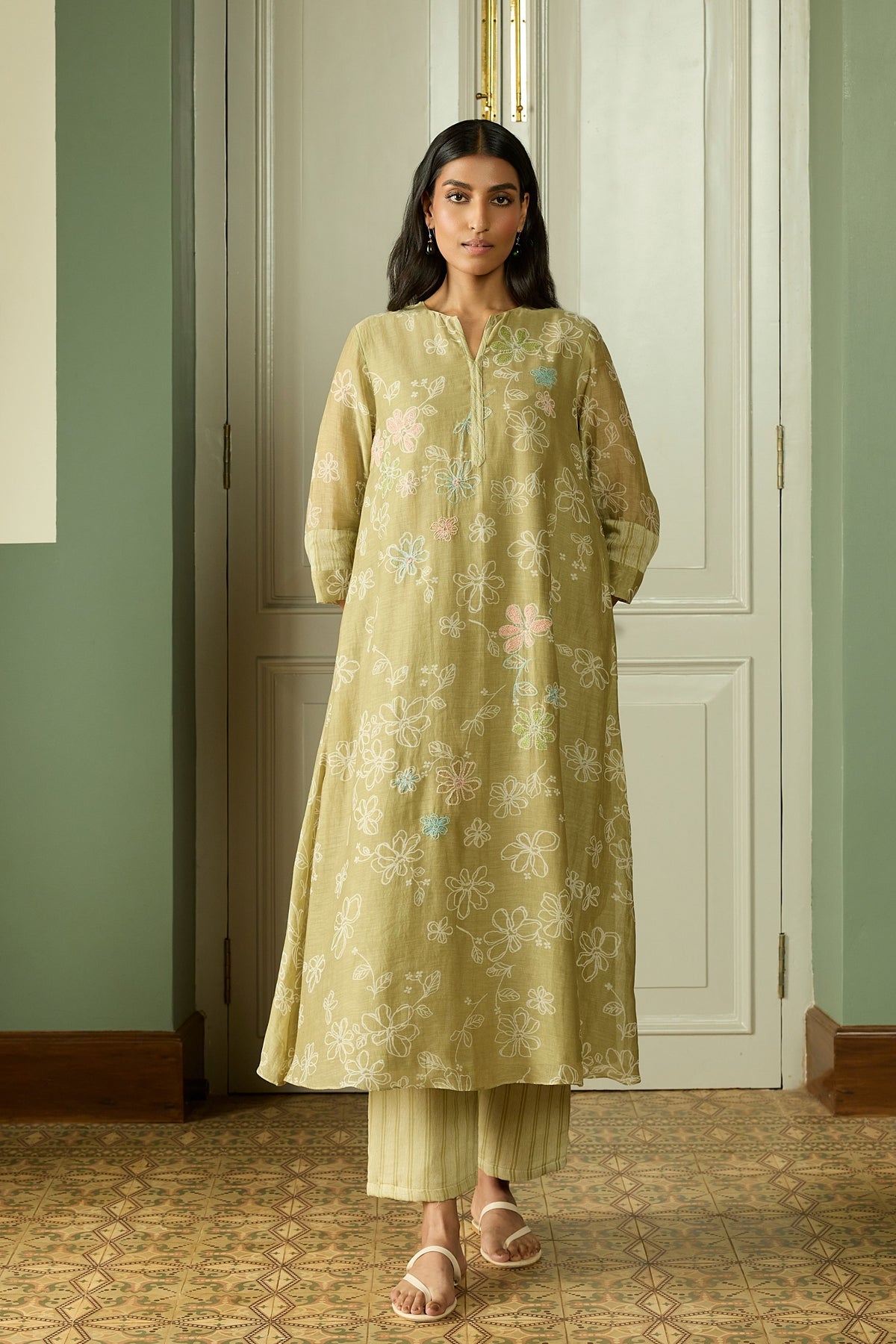 Meadow  Embroidered Kurta Set