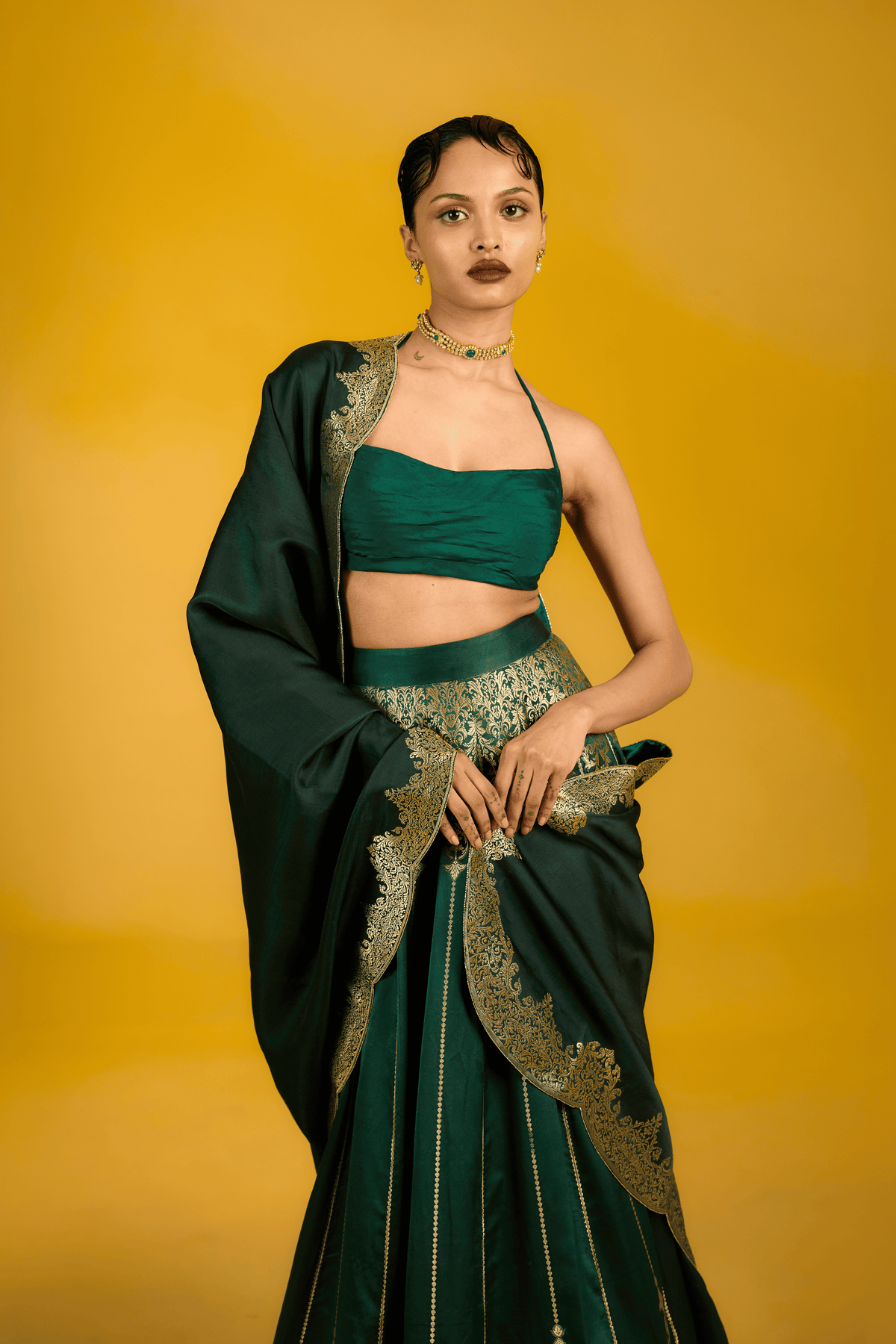 The Jade Lehenga