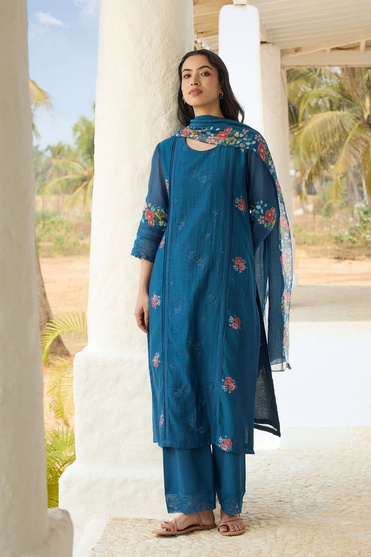 Sapphire Embroidered Kurta Set