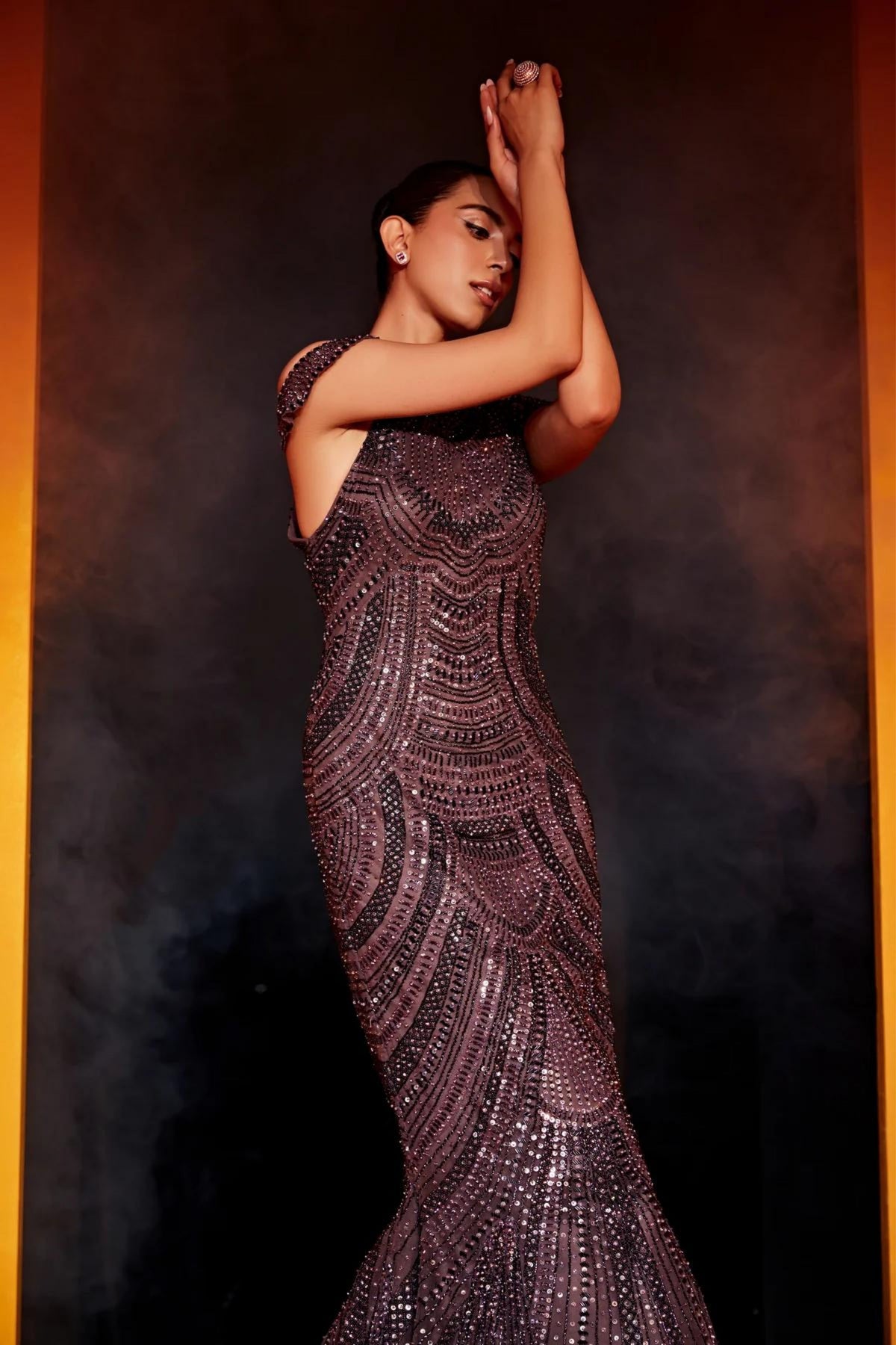 Ilana Dark Mauve Gown
