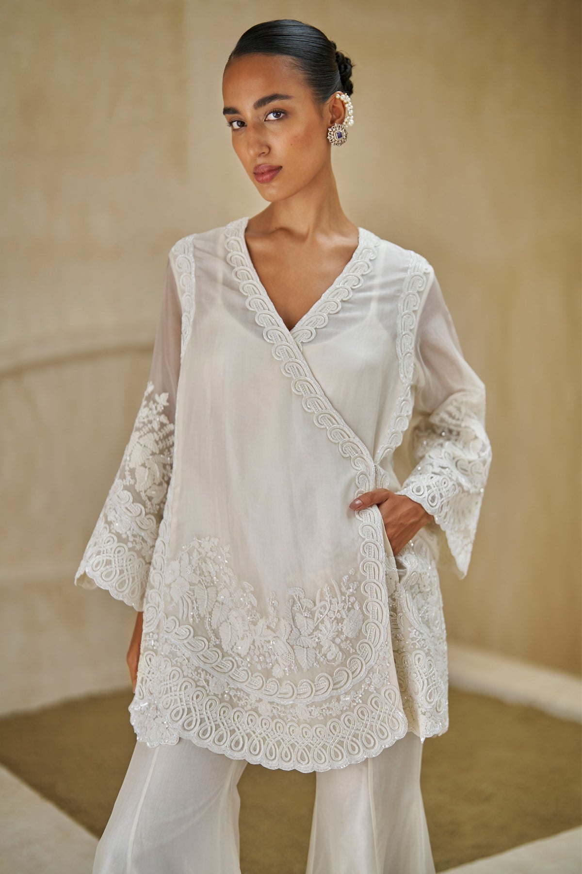 Aetermis in Blooming Sharara Set