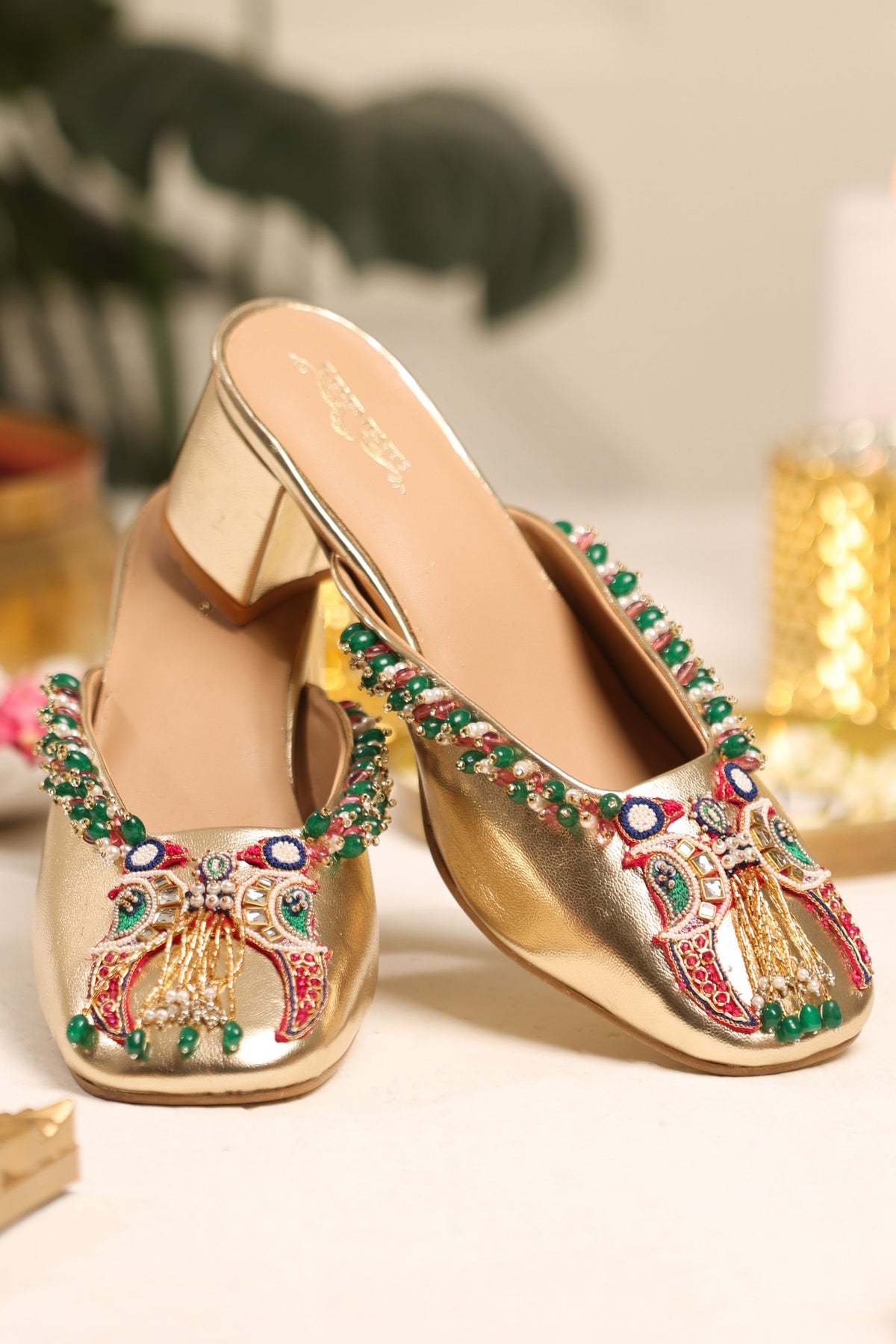Mayurakshi Mule Heels