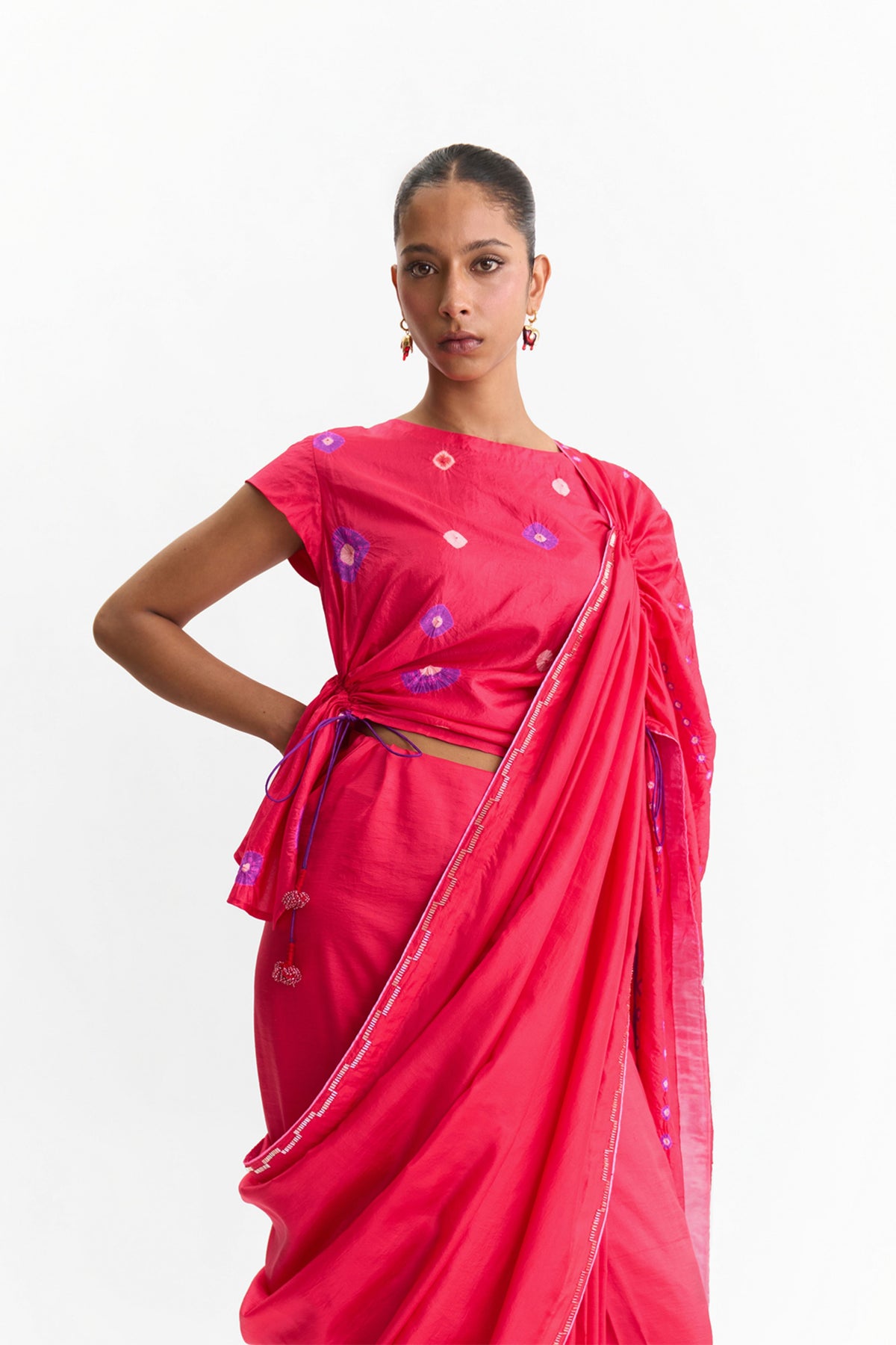 Nova Tomato Saree