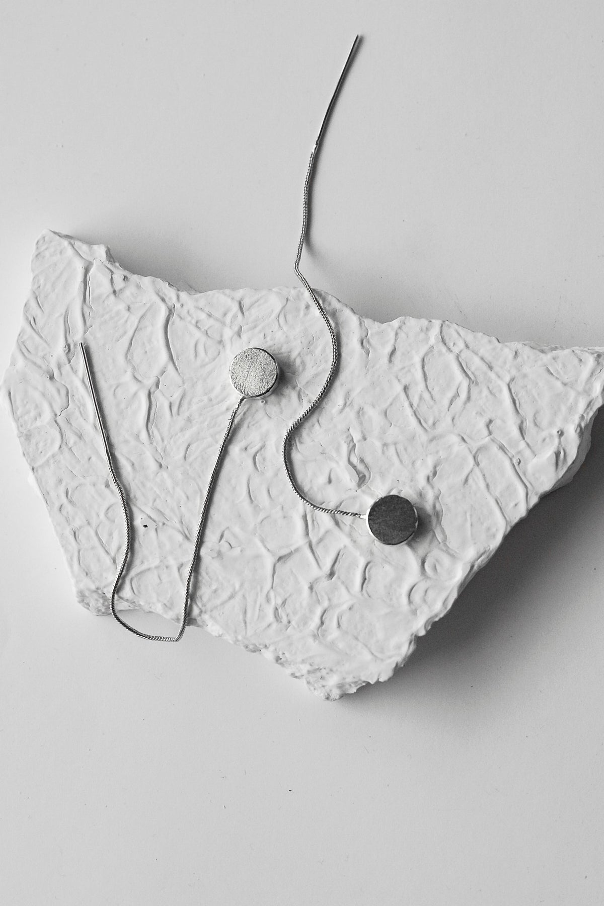 Shooting Moon Silver Earrings