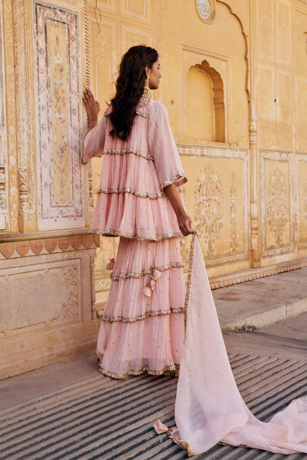 Vintage Blush Sharara Set
