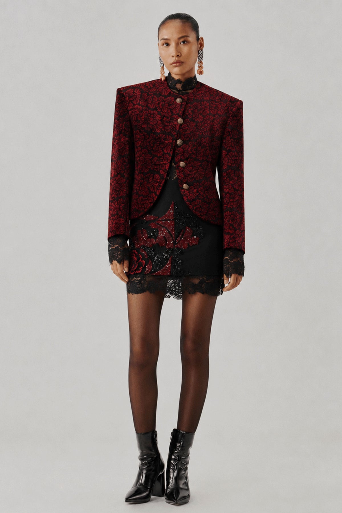 Highland Bloom Ajrakh Jacket