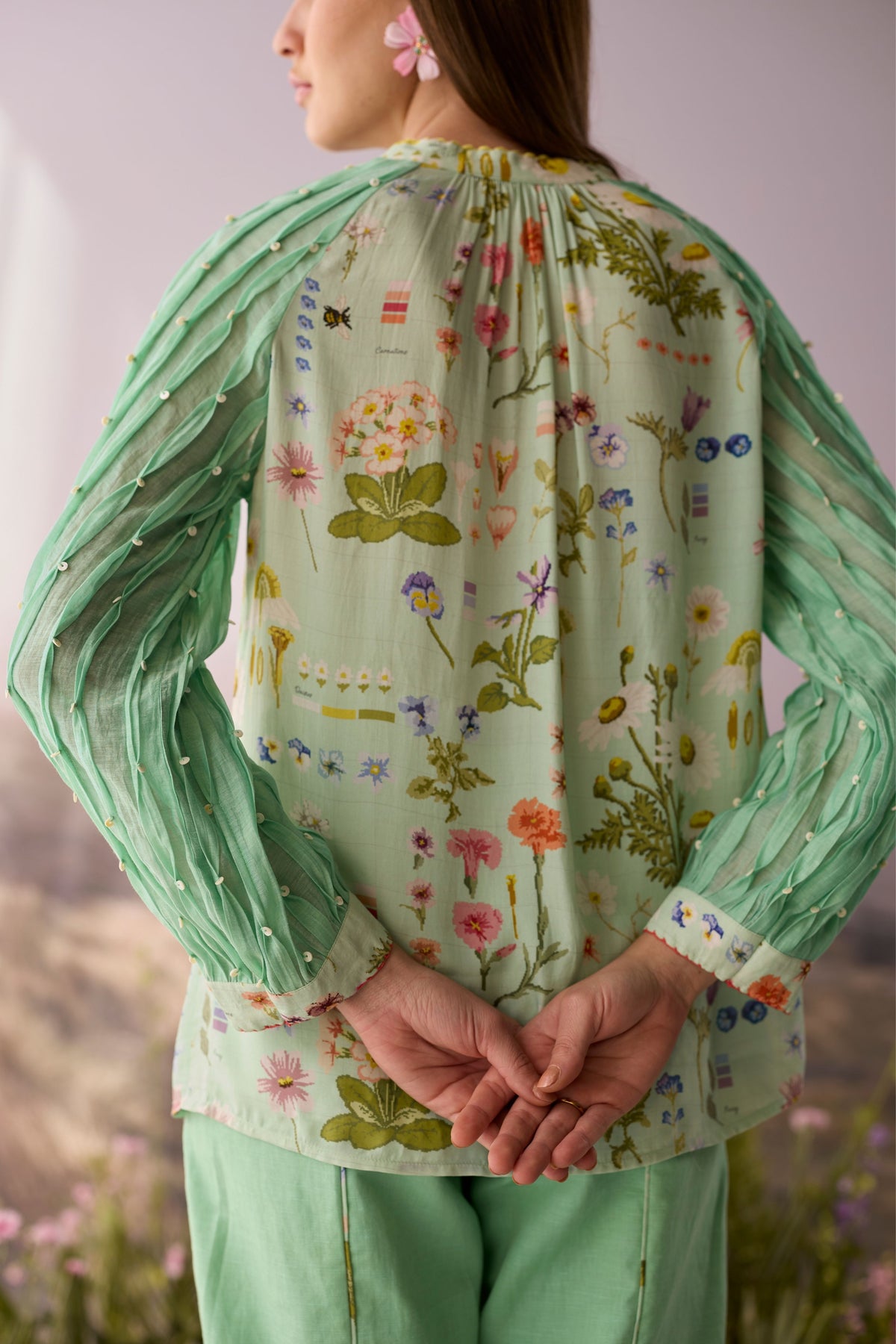 Seaglass Floral Shirt