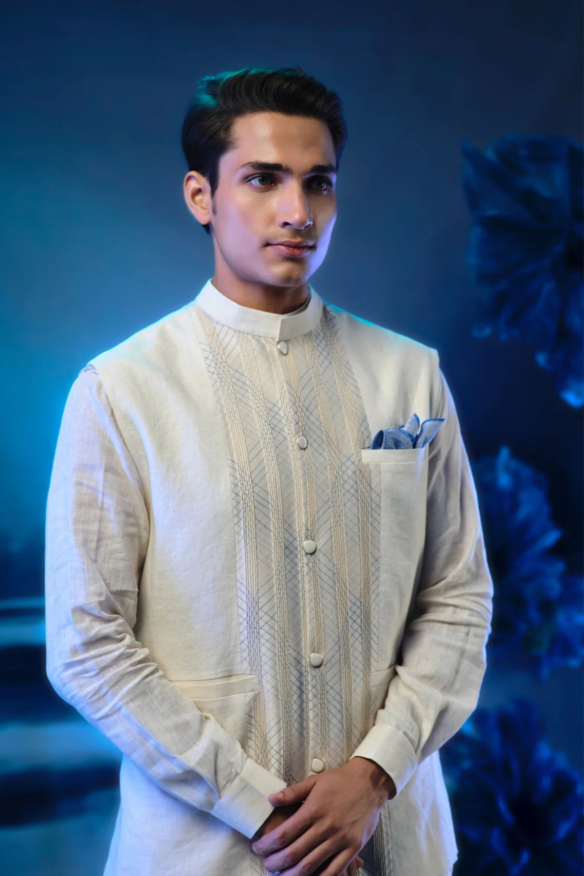 Ivory Nehru Jacket Set