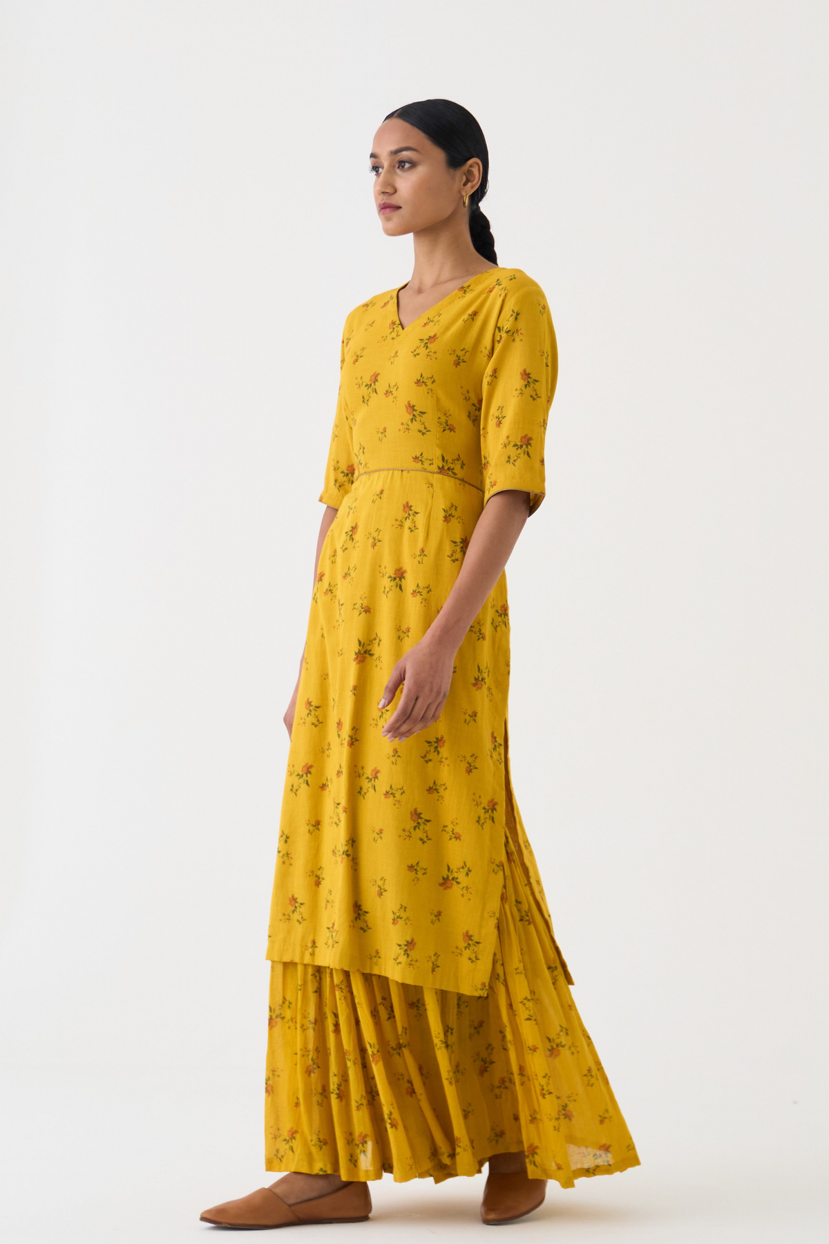 Chintz Yellow Sharara Set