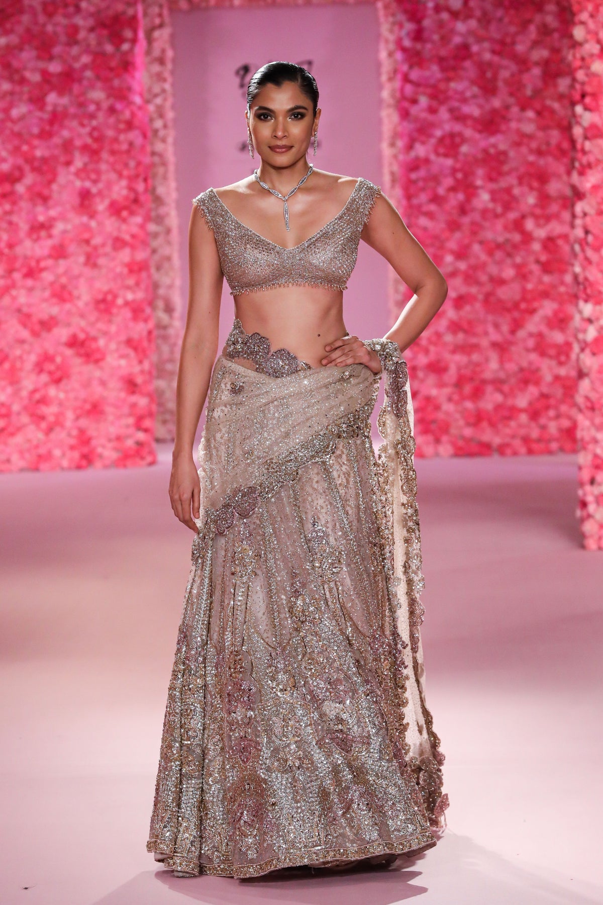 Ella Gold Saree Set