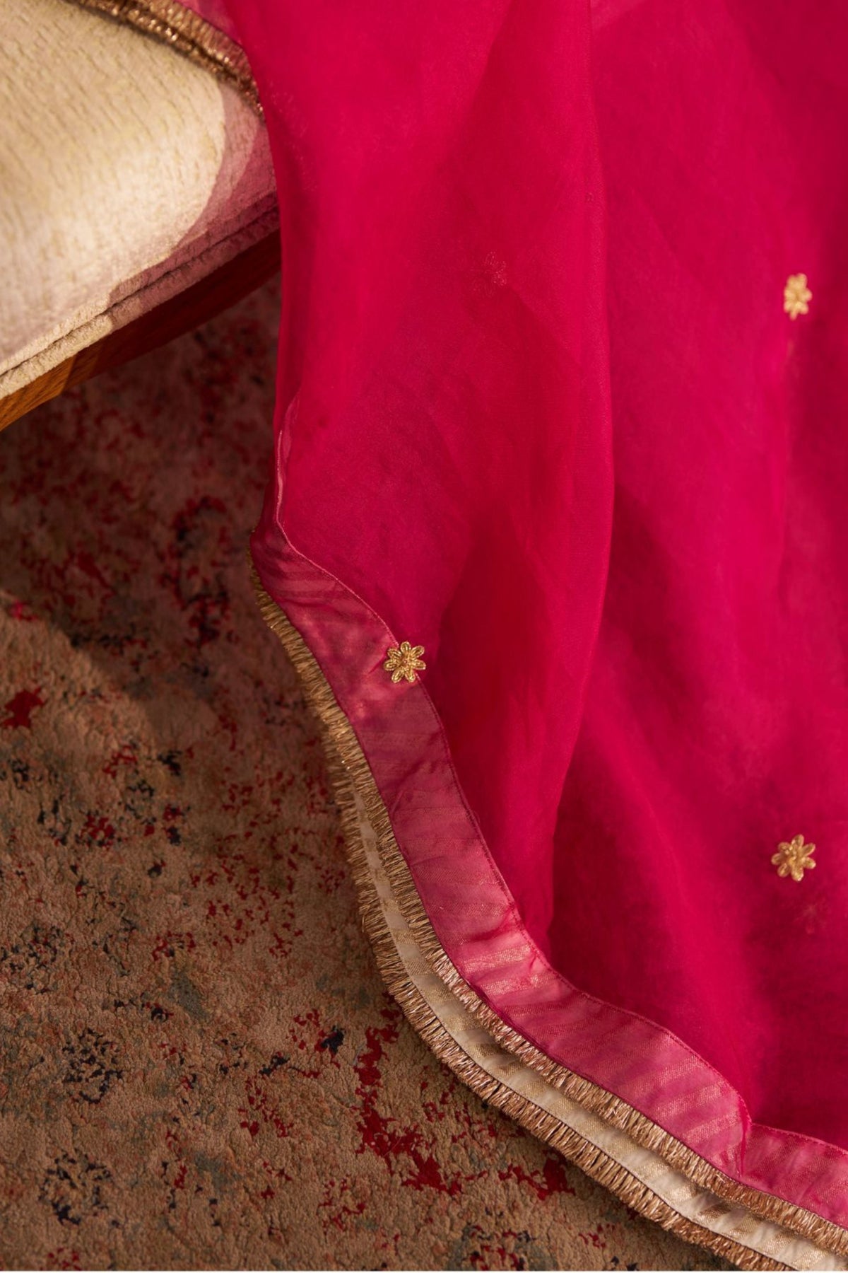 Hotpink Chuga With Salwar