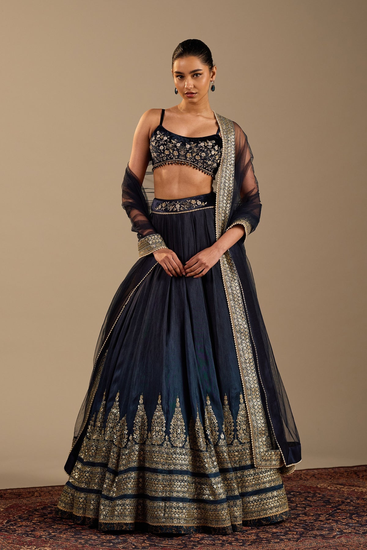 Nero Lehenga Set