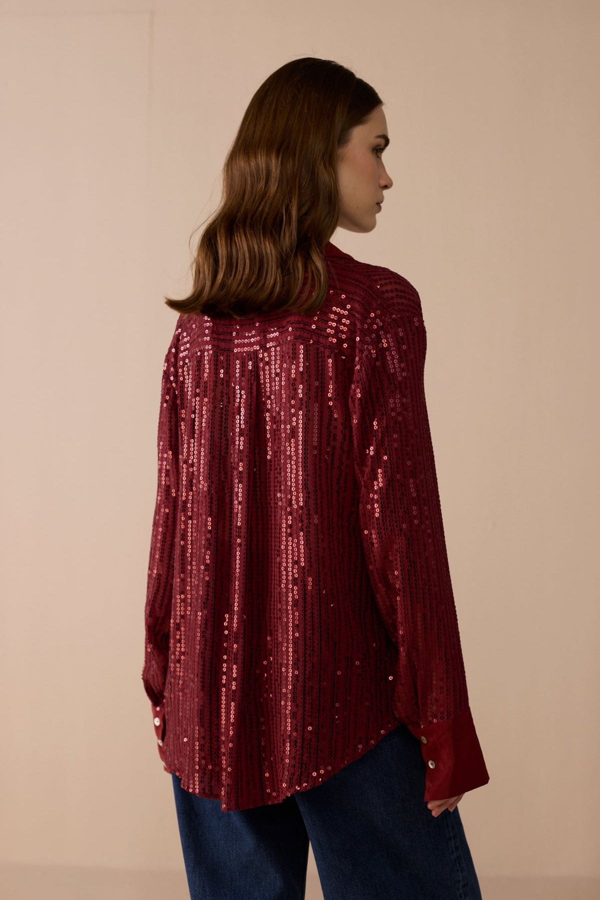 Burgundy Glam Shirt