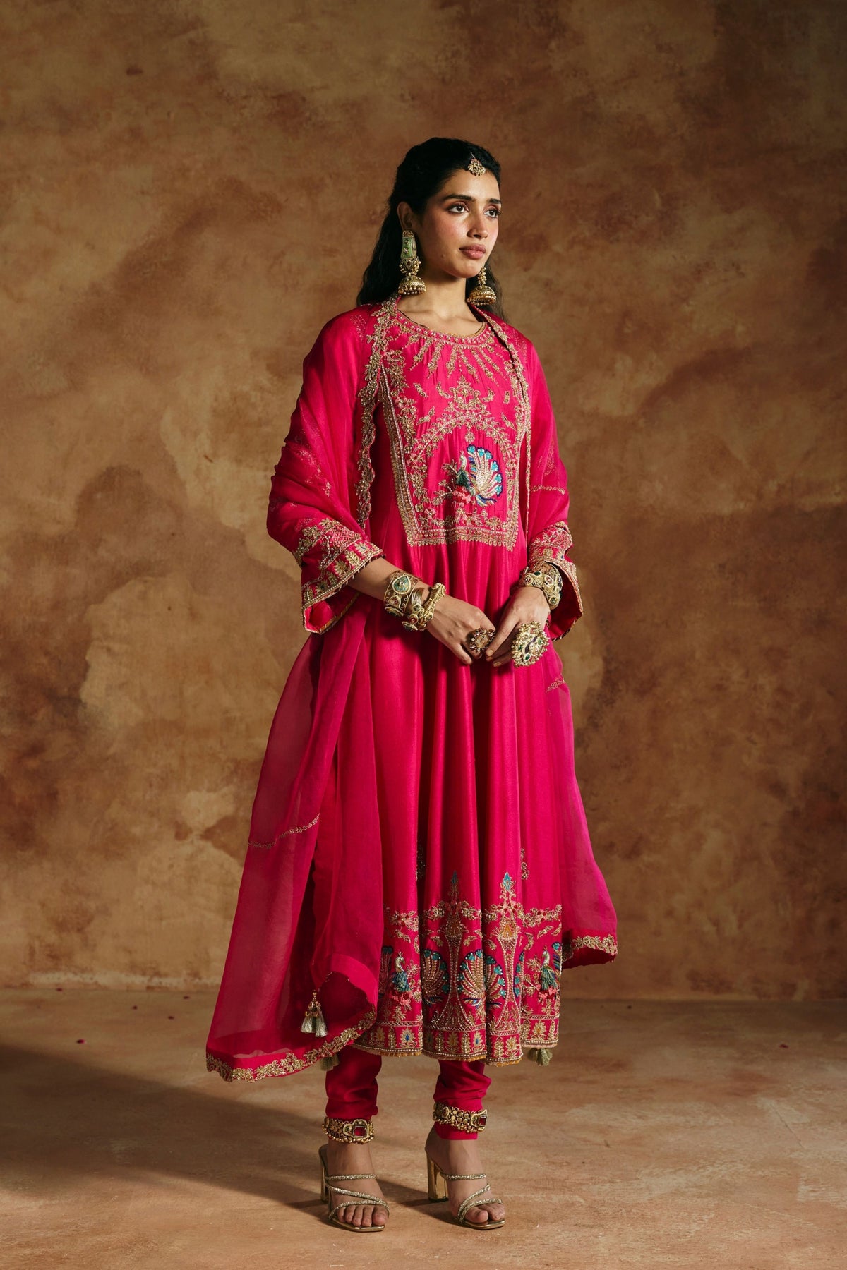 Fuchsia Sindh Kurta Set