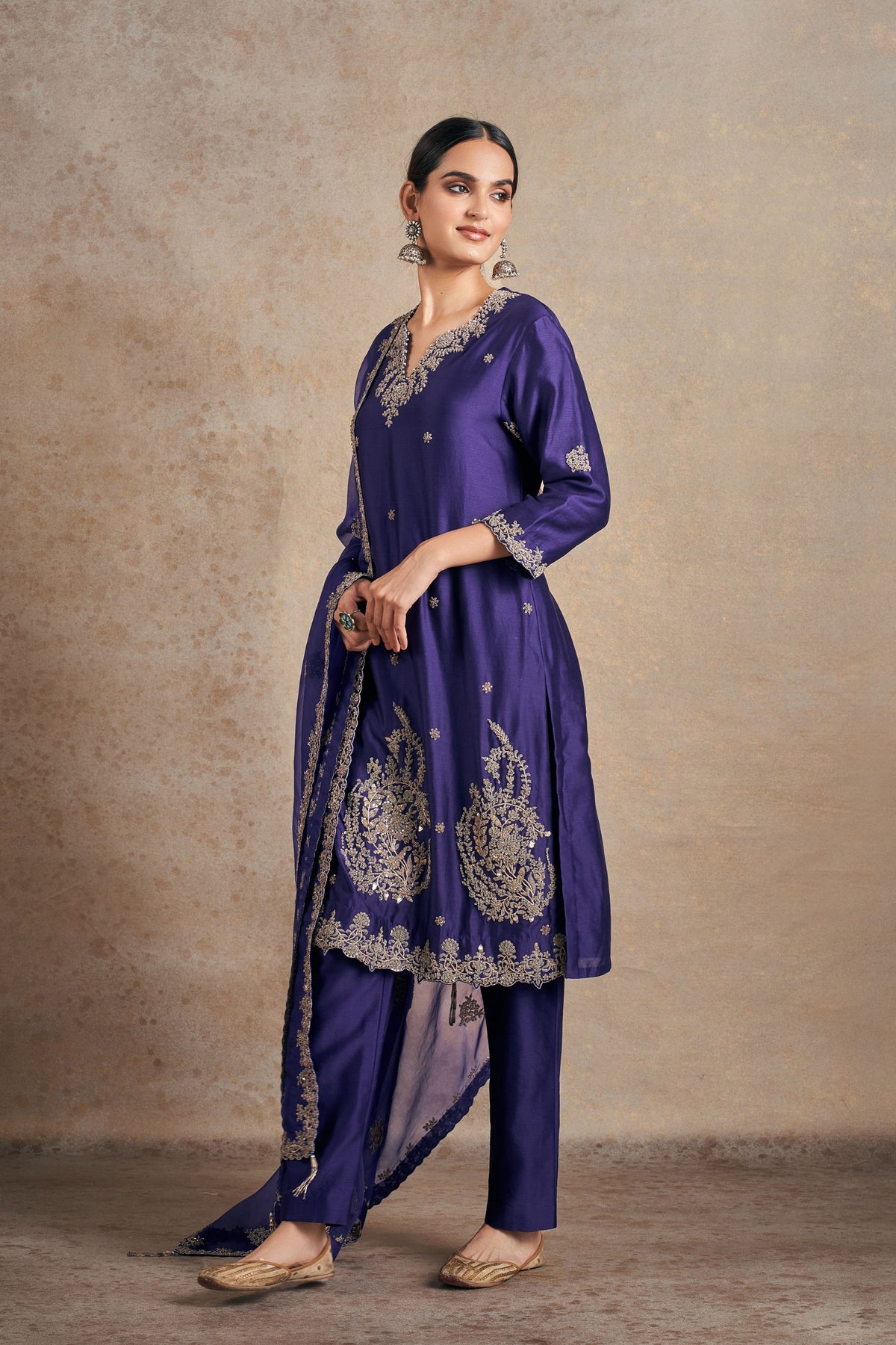 Lavish Purple Kurta Set