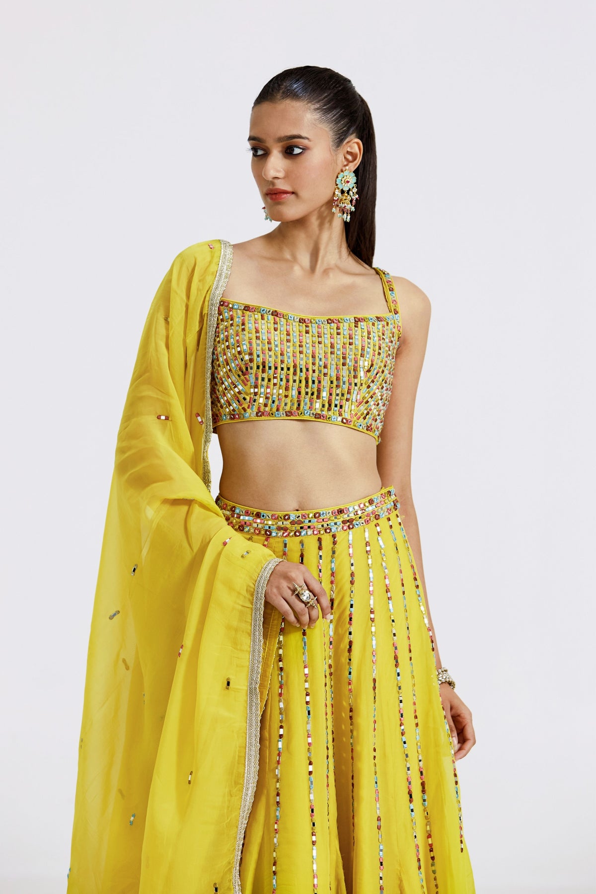 Lemon Yellow Lehenga Set