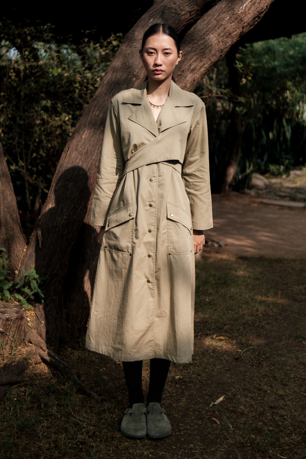 Khaki Copenhagen Trench