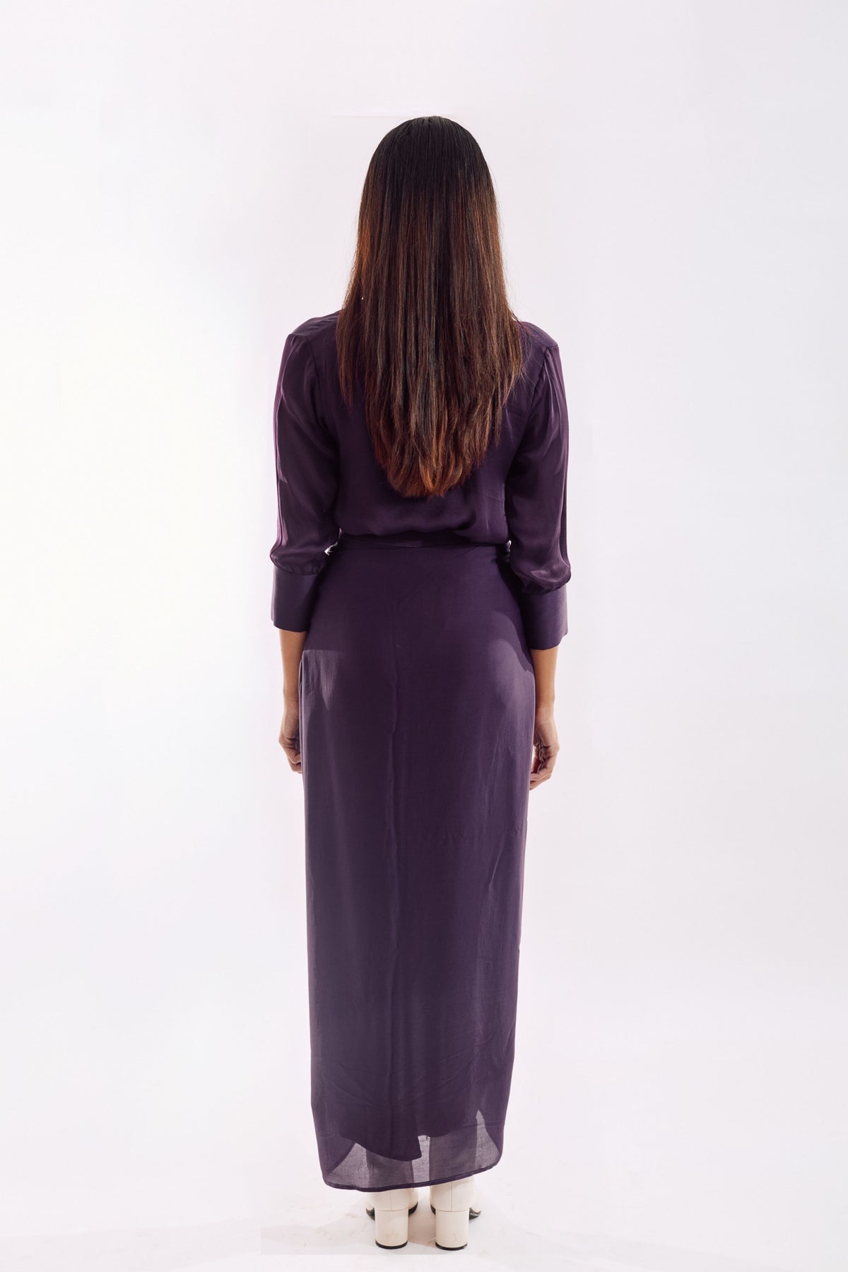 Purple Side Tie Top
