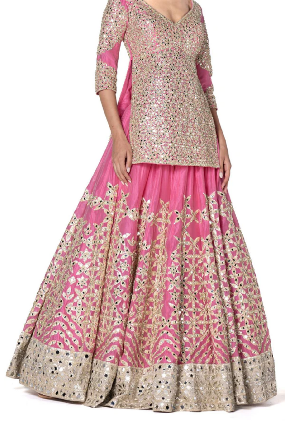 Monotone Gotta Embellised Lehenga Set