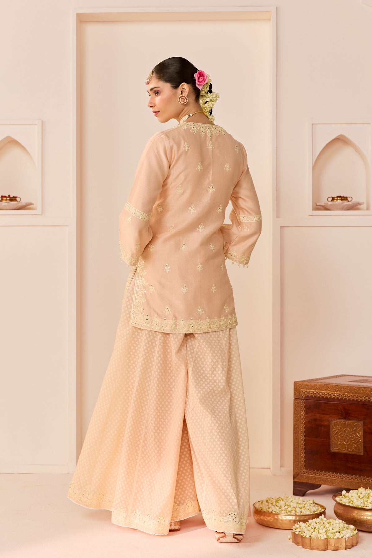 Rehma Carnation Pink Sharara Set