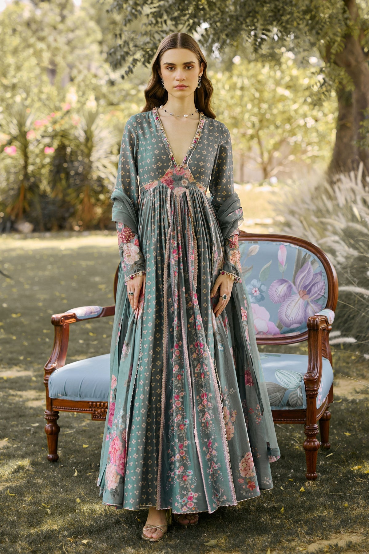 Camellia Anarkali Set