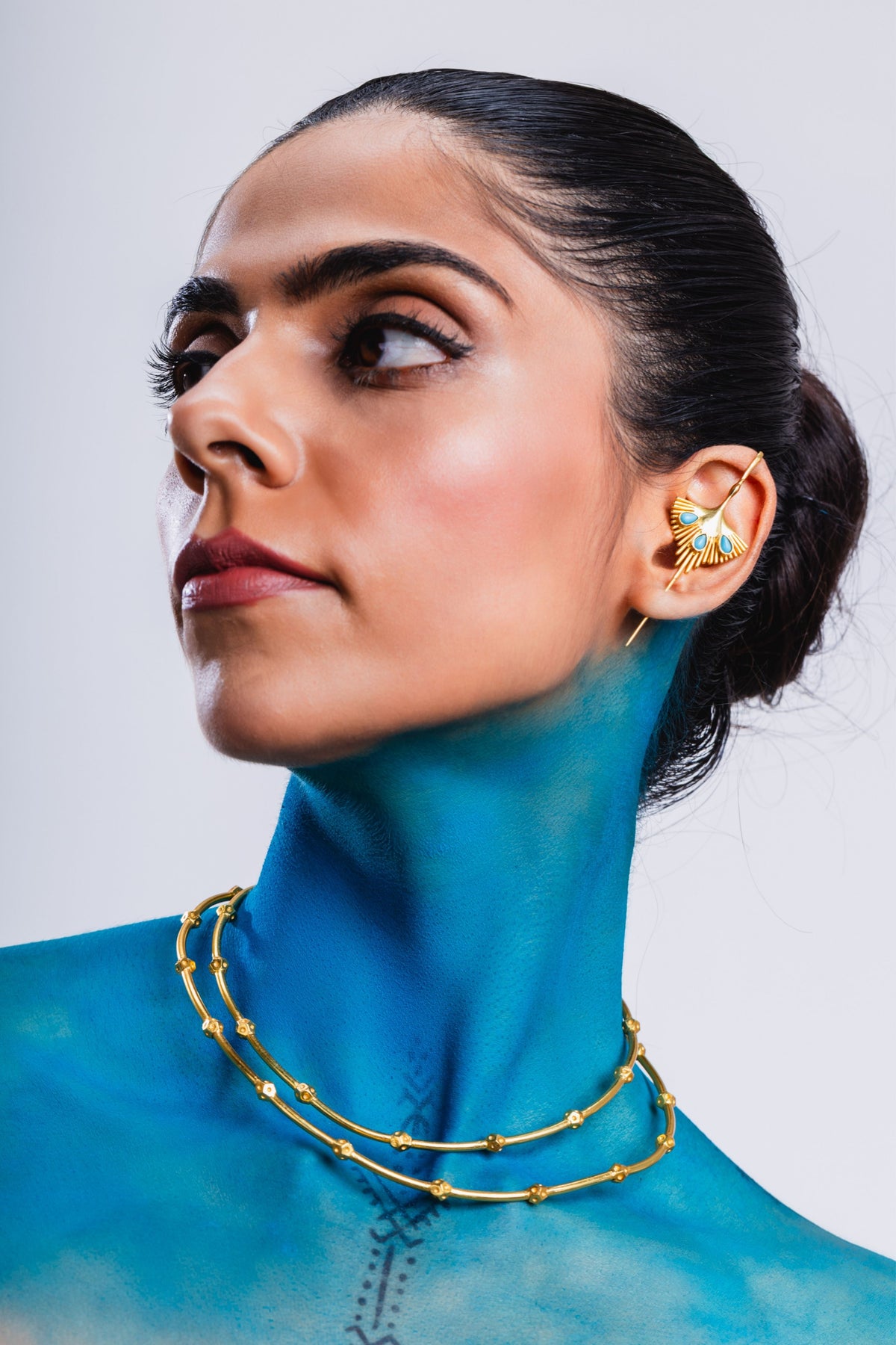 Eagle Turq Ear Cuff