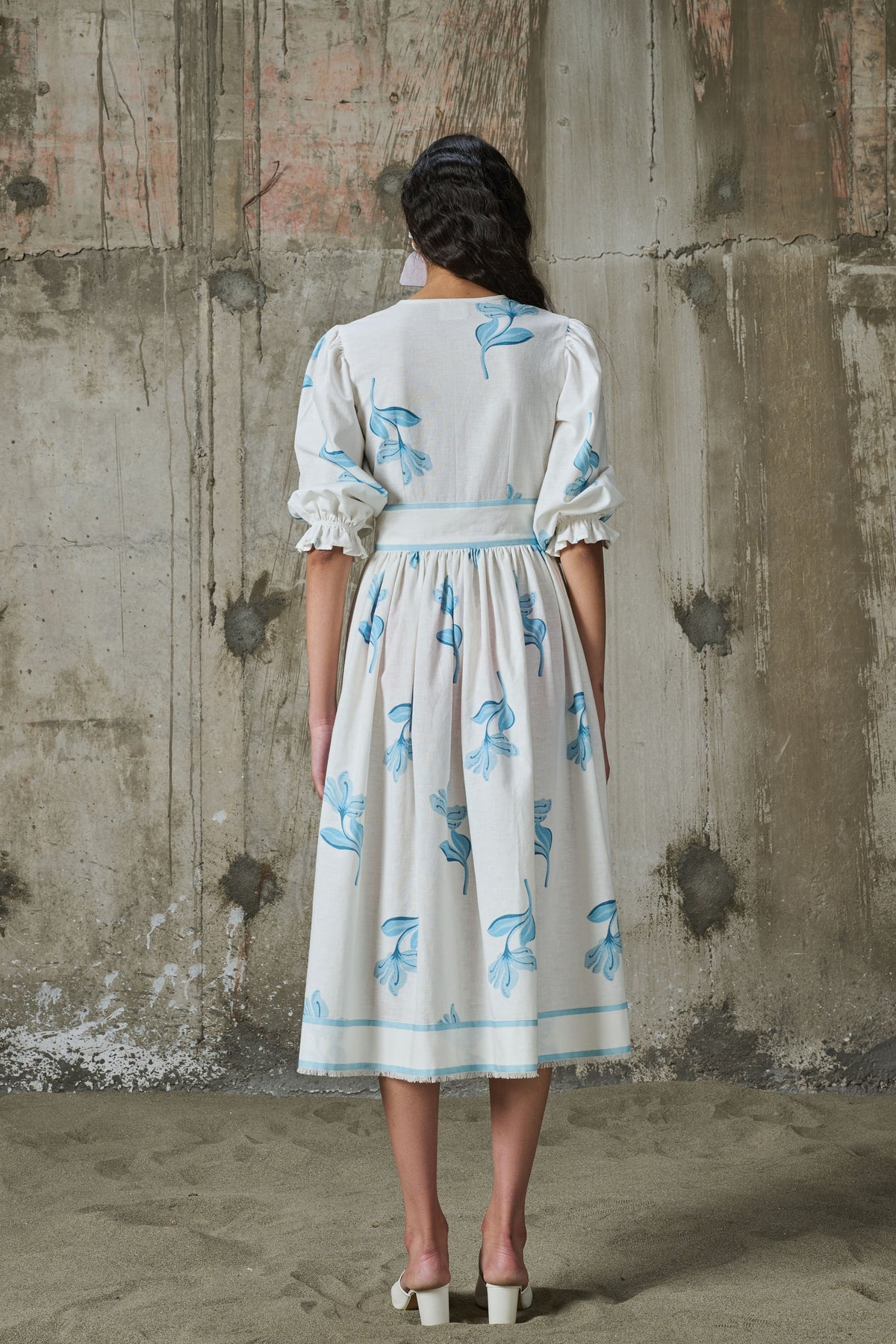 Moonlit Bloom Midi dress