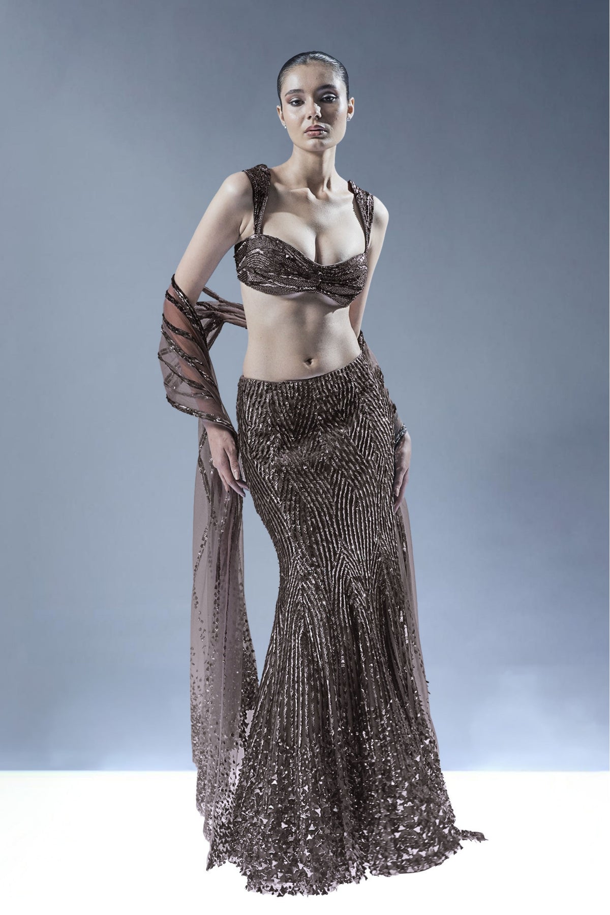 Starlit Cascade Lehenga Set