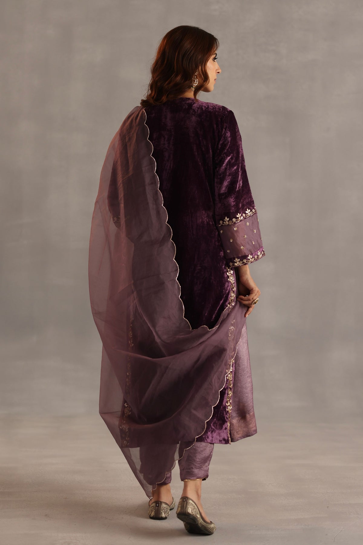 Megh Purple Kurta Set