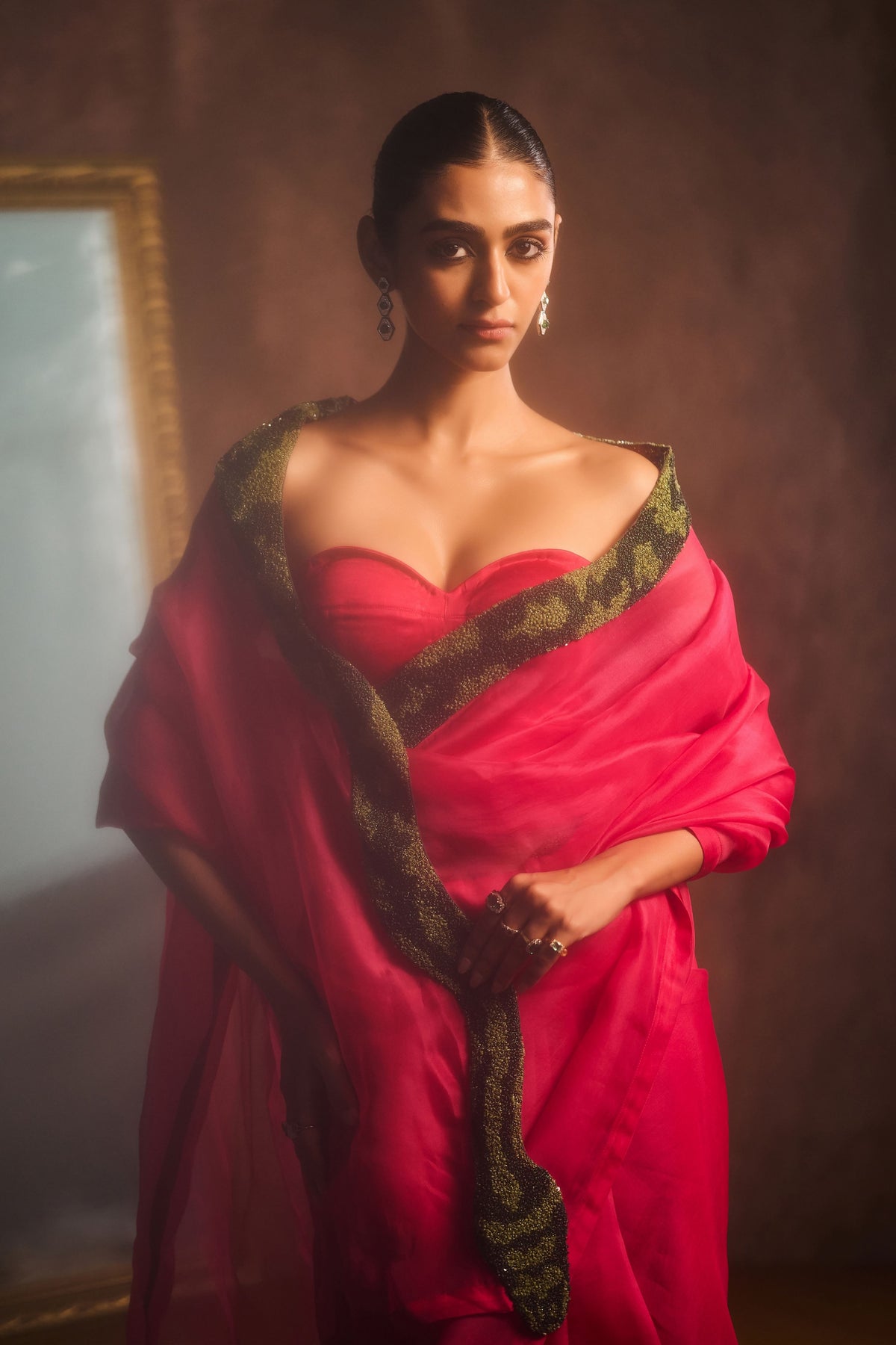 Rani Pink Serpentika Saree