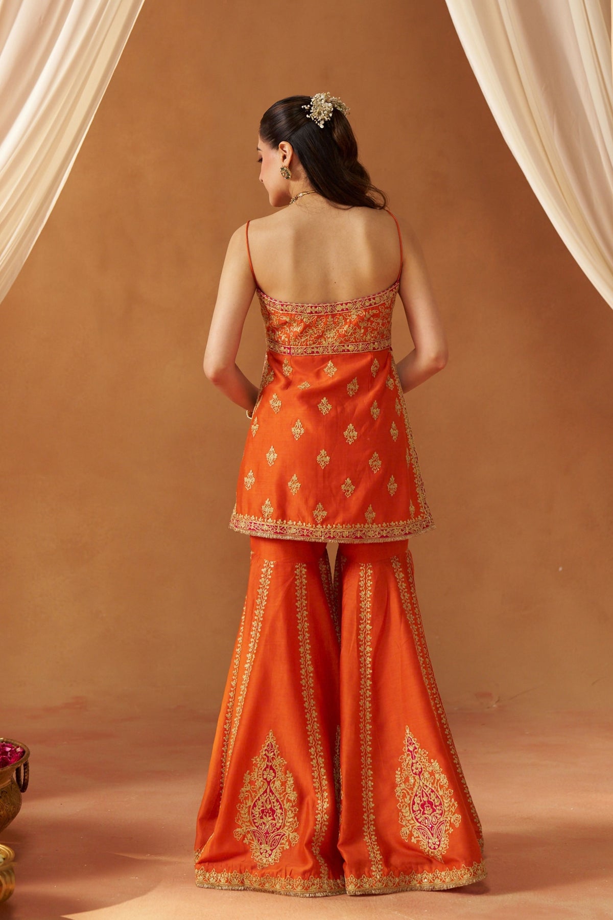 Najma Burnt Orange Kurta Set