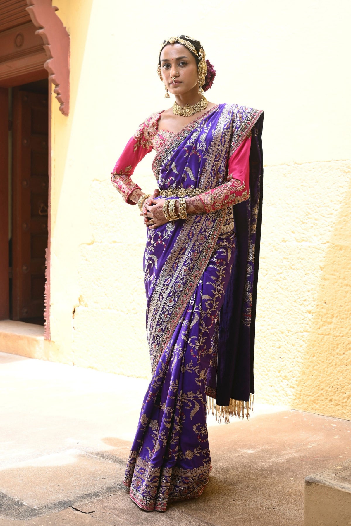 Gayatri Purple Saree
