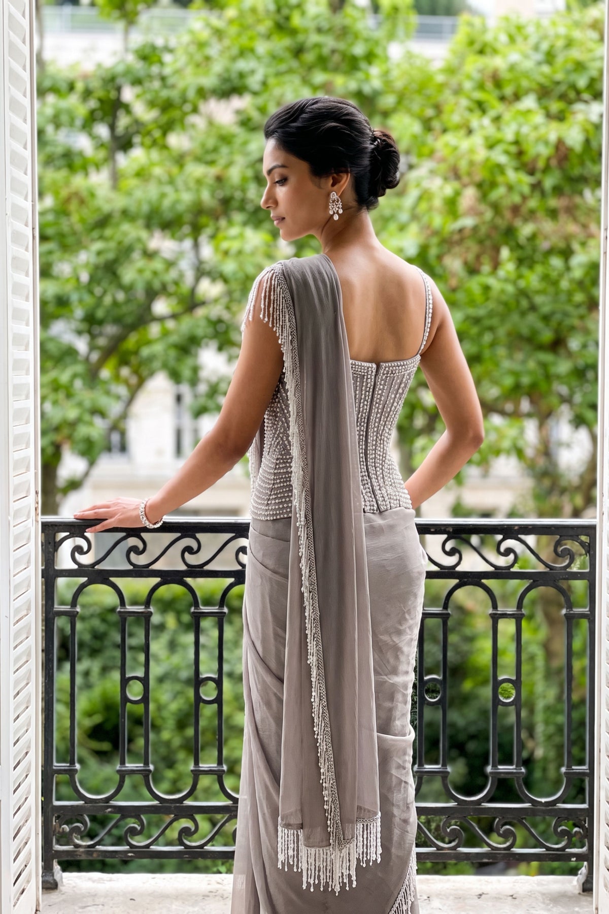 Vesper Draped Saree Set