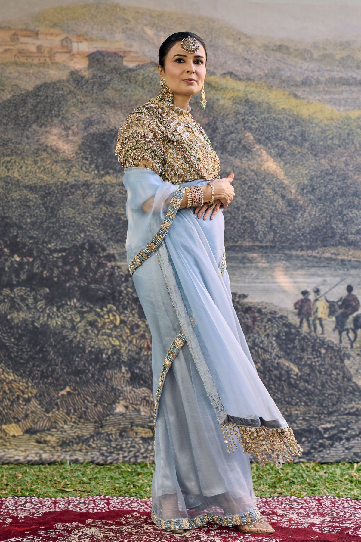 Neelambari Saree Set