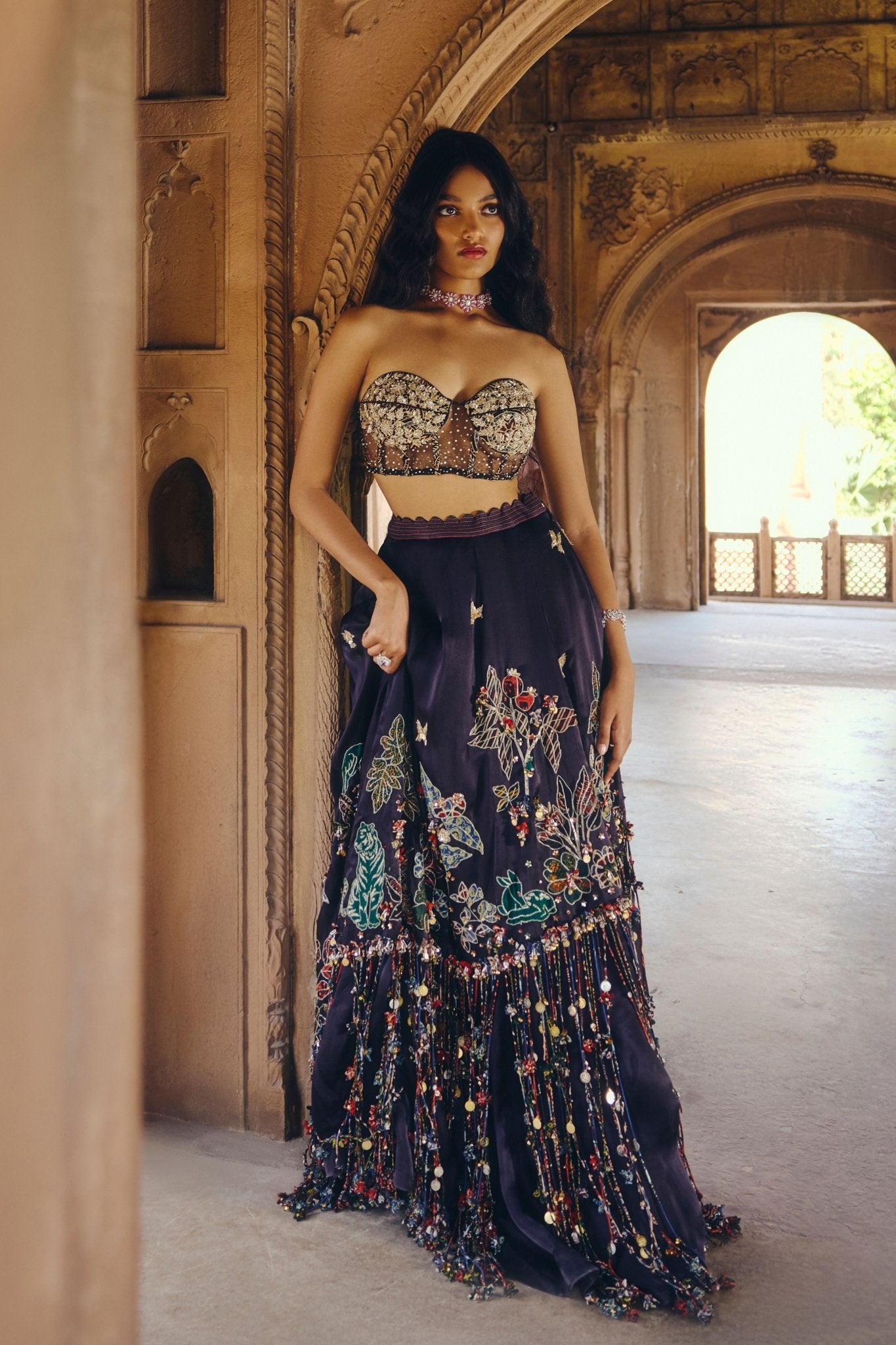 Twilight Grace Lehenga Set - Vaishali Agarwal - Elahe
