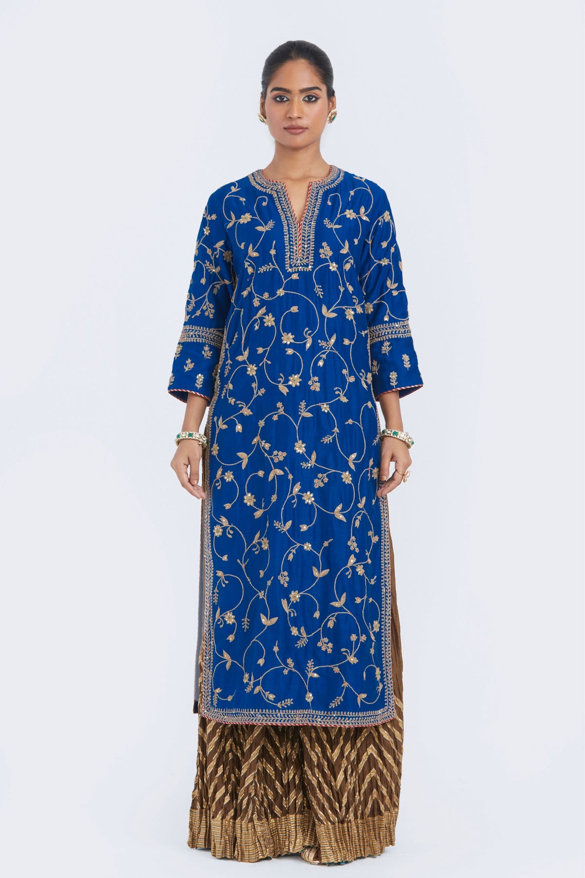 Blue Chelsea Sharara Set