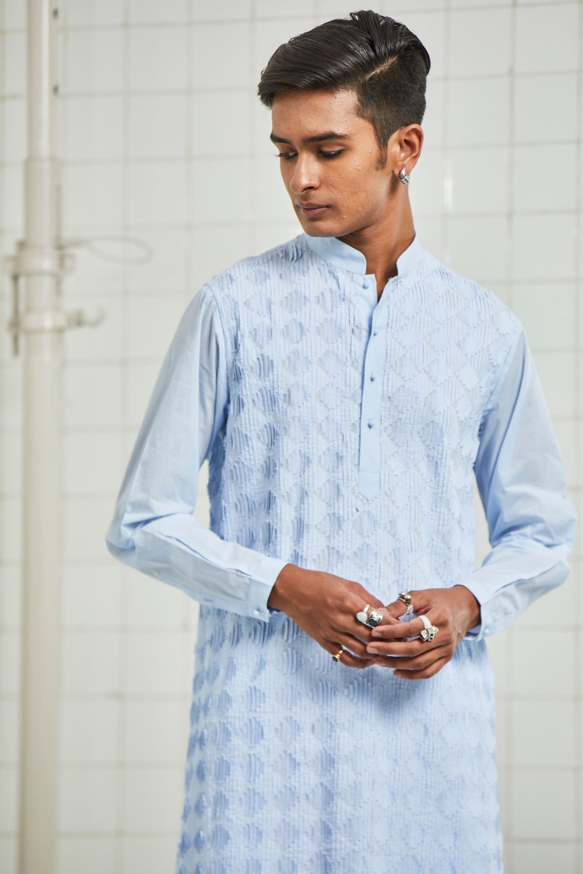 Balotra Textured Kurta Set