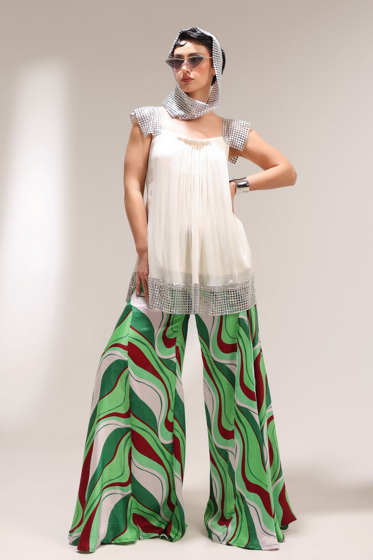 Beverly Hills Crème Tunic Set