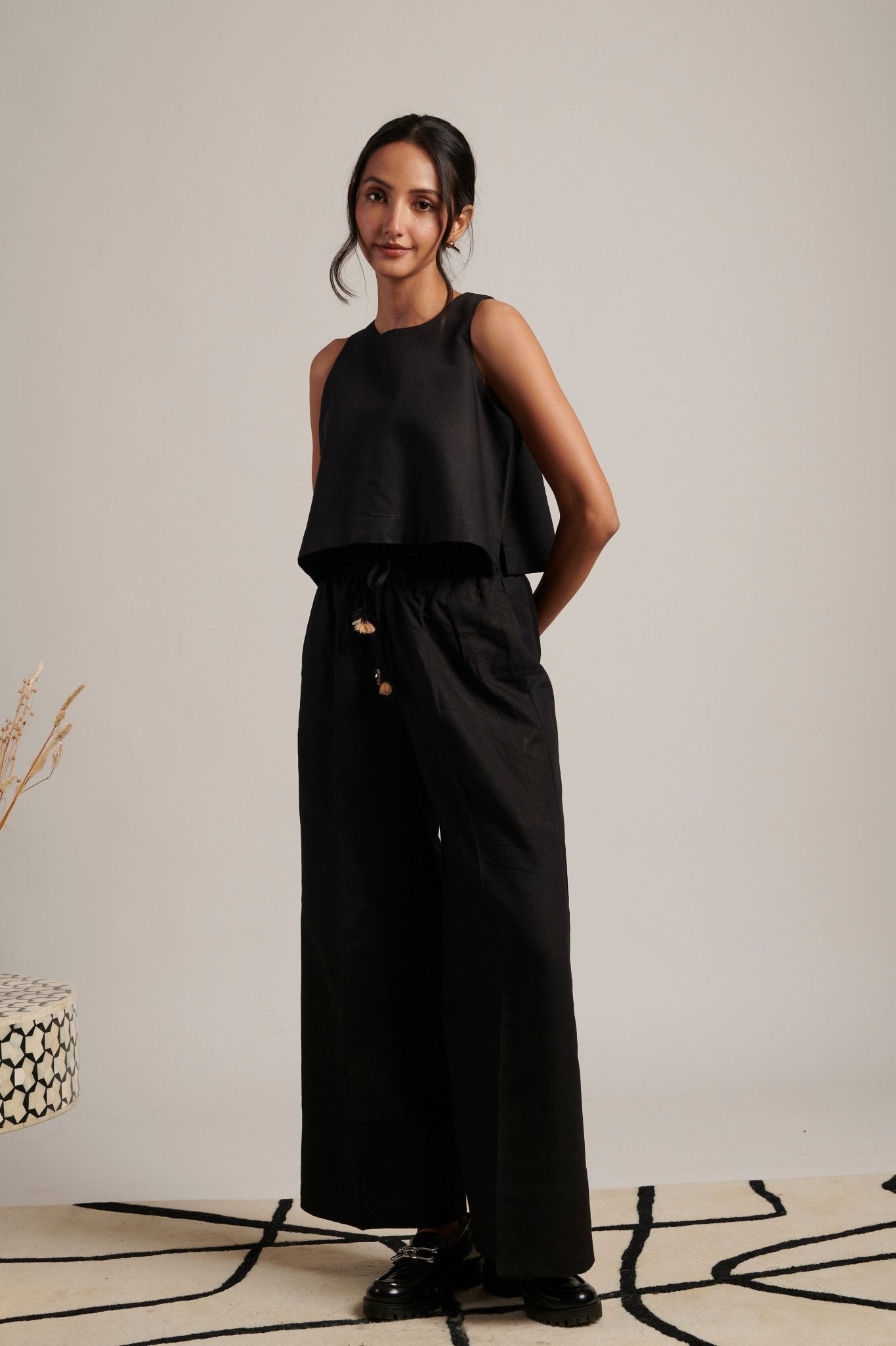 Night Sky Celeste Trousers - Moh India - Elahe